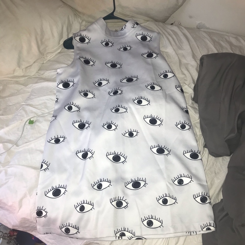 Eye printed dress